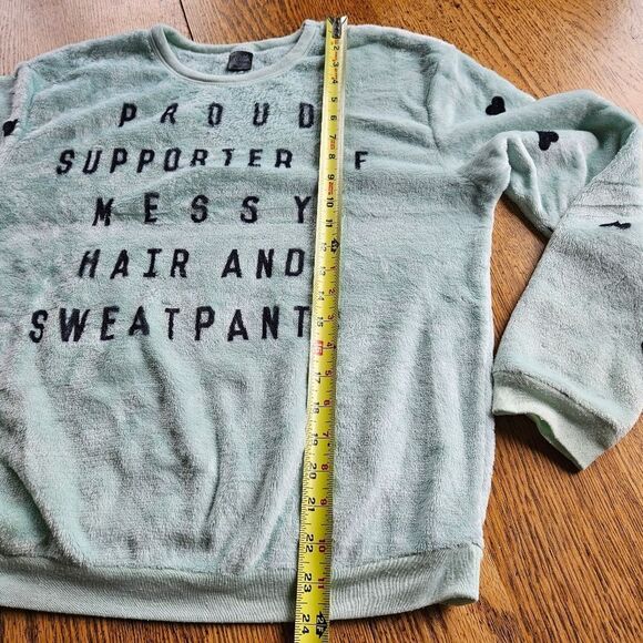 COLD CRUSH Mint Green Women's Medium Soft Long Sleeve Sweatshirt - Picture 4 of 7